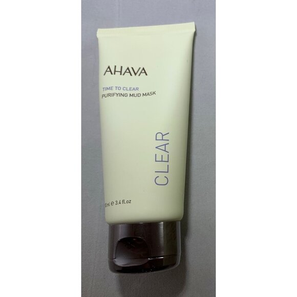 Ahava Time To Clear Purifying Mud Mask 100ml 3.4 fl oz Sensitive Skin Vegan NEW - Picture 2 of 10
